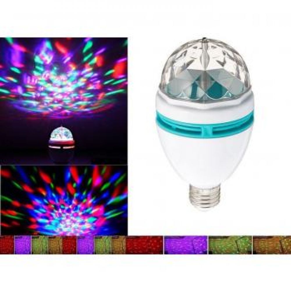 1 3 Colors LED Full Color Rotating Lamp in Pakistan